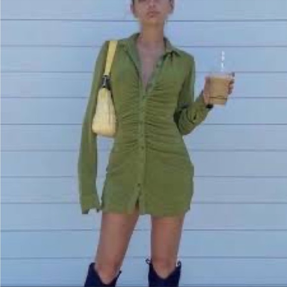 With jean dress mini green - Picture 4 of 6